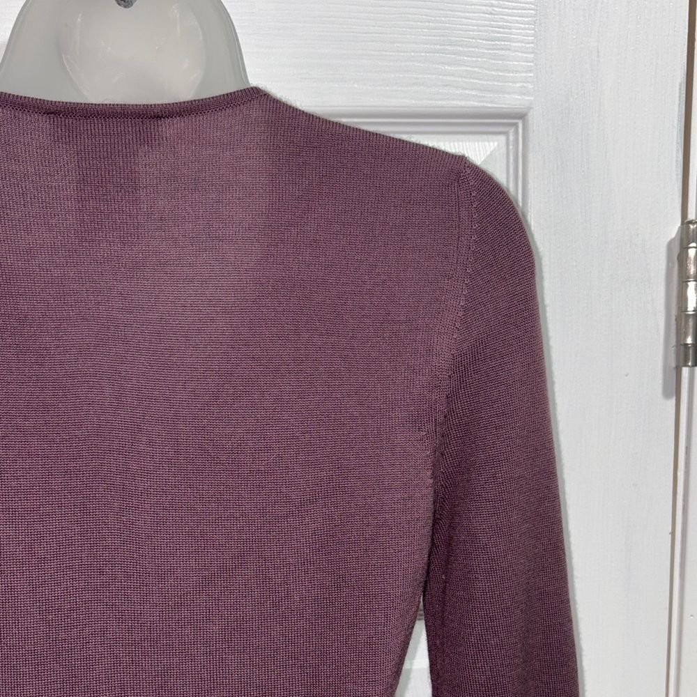 Authentic Celine 100% Cashmere V-Neck lavender Sweater Size Small - Picture 11 of 17